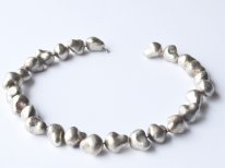 Necklace "Pedres de plata"